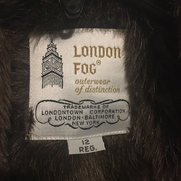 Vintage London Fog Faux Fur Lined Coat - Picture 9 of 11